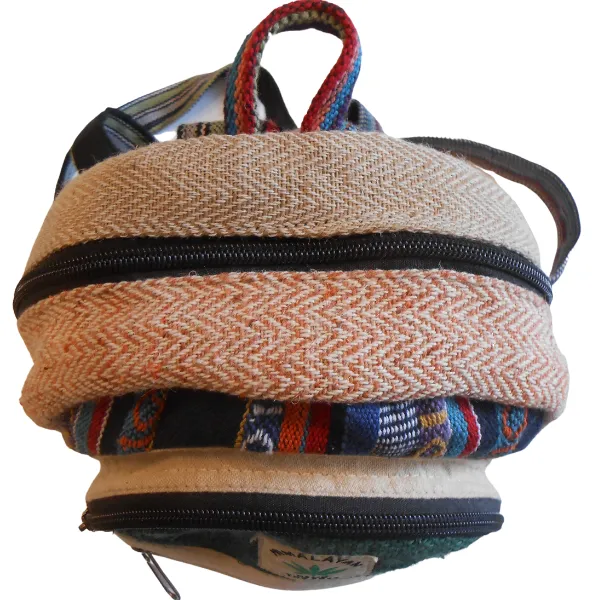 Himalayan zainetto canapa multicolor 28x22 cm