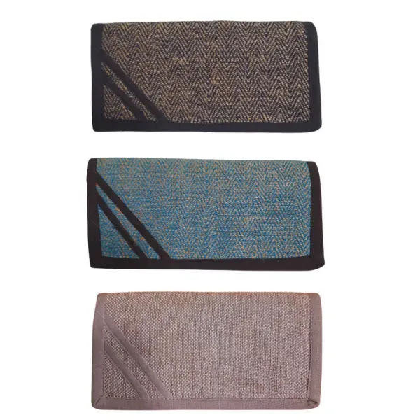 Pure Hemp portafoglio canapa naturale 7 scomparti magnetico