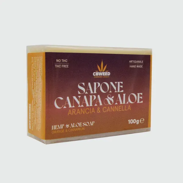 CBWEED Saponetta arancia e cannella 100 g canapa