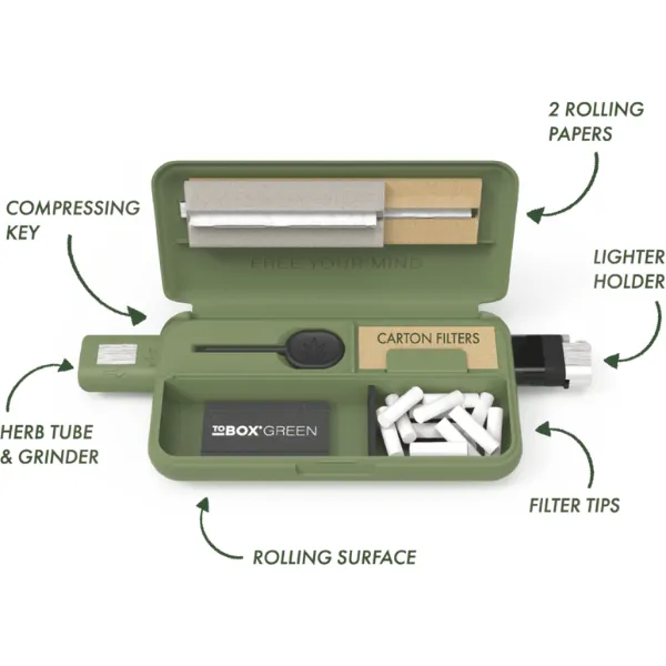 ToBOX Green All in One kit rollaggio completo verde