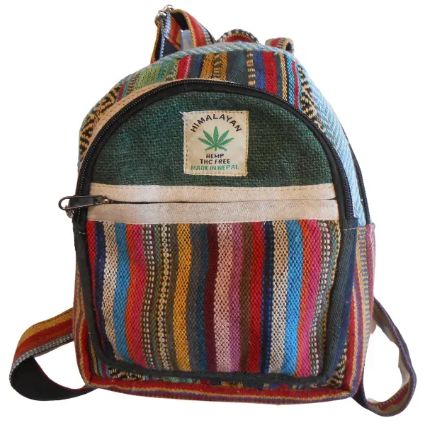 Himalayan Mini zaino canapa multicolor 23x20 cm