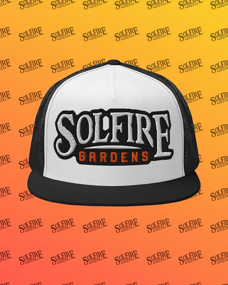 Solfire Gardens Trucker Cap cappellino snapback regolabile