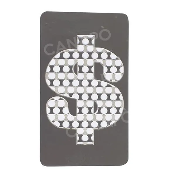 Bofil Grinder Card Grattugia Acciaio da Portafoglio