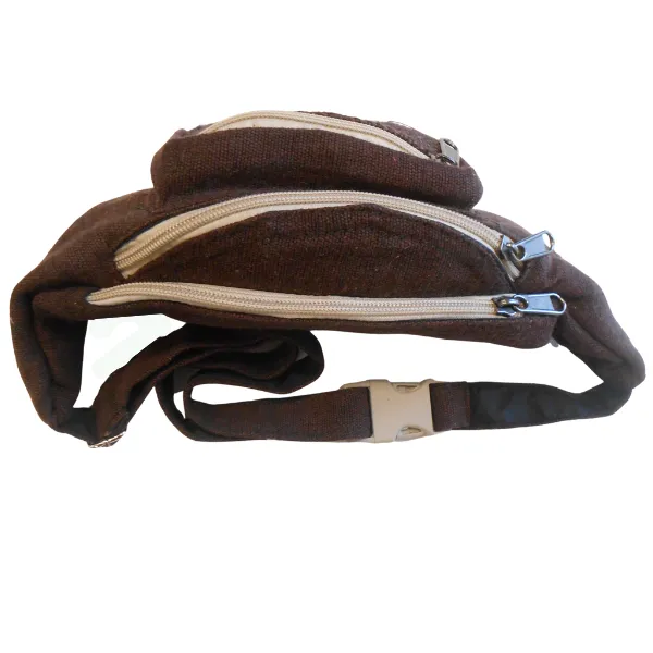 Himalayan Marsupio in Canapa Marsupio Marrone 33 cm Resistente
