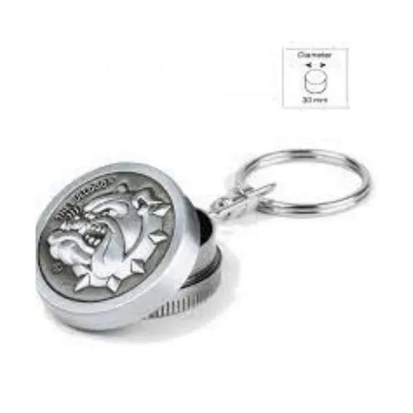 The Bulldog Amsterdam grinder portachiavi 2 parti lega zinco
