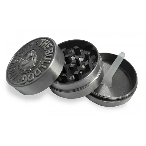 The Bulldog Amsterdam Grinder Metallo 3 Parti 40 mm Argento
