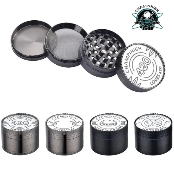 Champ High Mirror Grinder Metallo 52 mm 4 parti