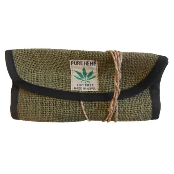 Pure Hemp Portatabacco in Canapa con Cordino