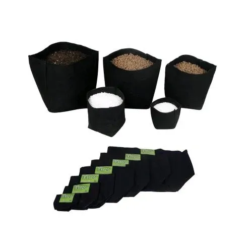 Vaso in Tessuto Geotessile 7 Litri nero