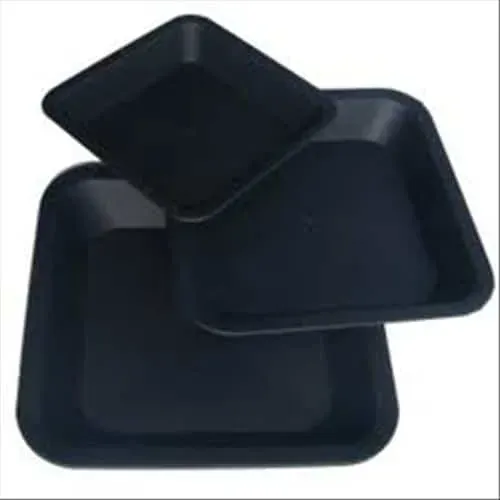 P&B sottovaso quadrato nero 21x21 per vaso 6 litri