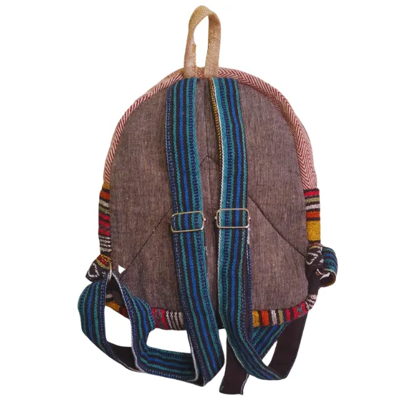 Himalayan Tye Dye zaino piccolo in canapa tie dye