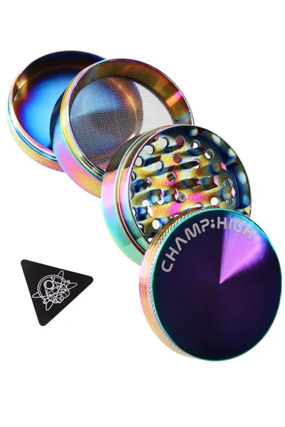Champ High Rainbow Grinder Metallo 4 Parti 55 mm