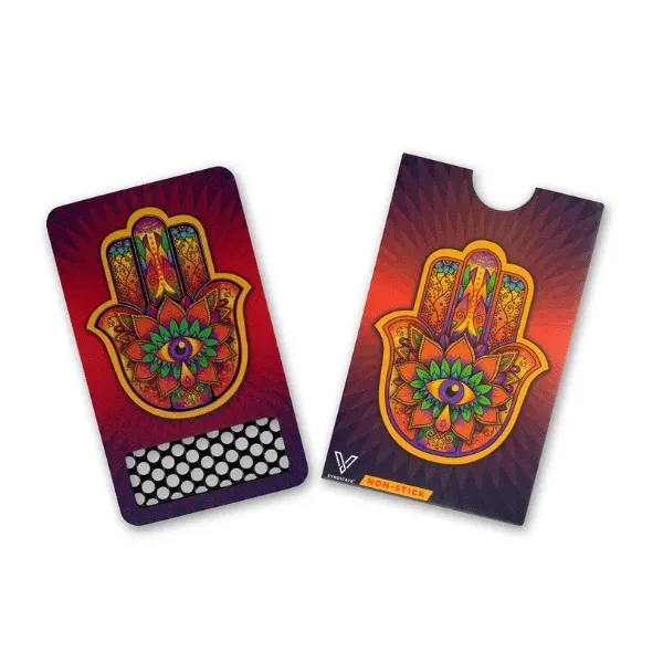 V Syndicate Hamsa Grinder Card metallo mano Fatima