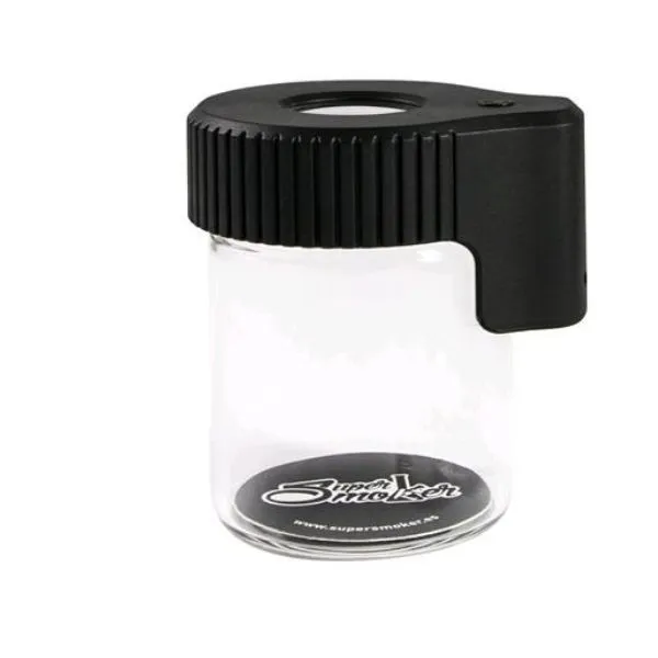 SuperSmoker Bzoom Jar barattolo vetro azzurro con LED