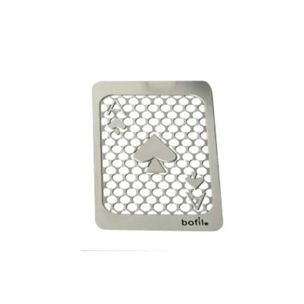 Bofil Grinder Card Grattugia Acciaio da Portafoglio