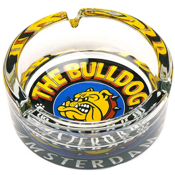 The Bulldog Original Glass Ashtray posacenere vetro trasparente
