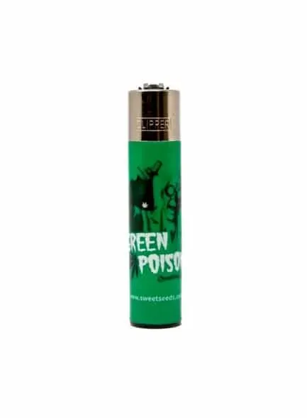 Clipper Sweet Seeds Green Poison accendino ricaricabile verde