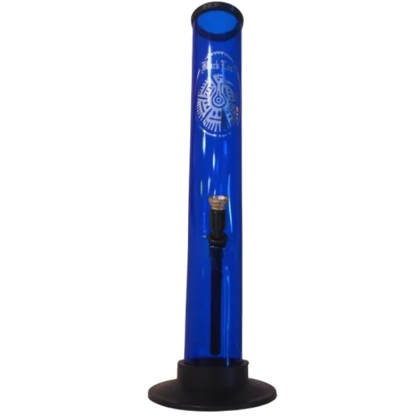 Black Leaf Bong Acrilico Blu 26 cm con Kickhole