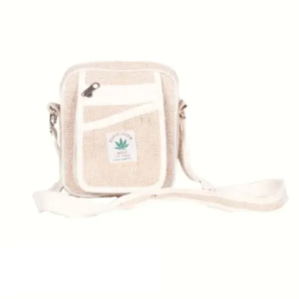 Himalayan HP24 borsello tracolla canapa bianco naturale