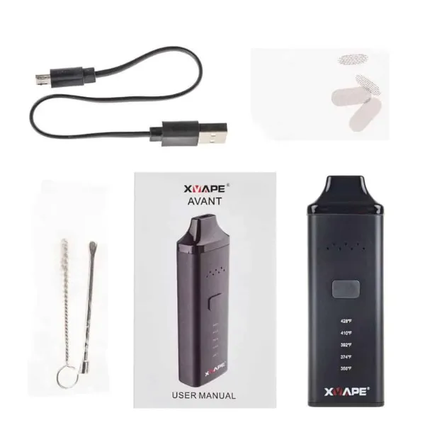 XVape Avant Vaporizzatore Erbe Secche Nero Tascabile