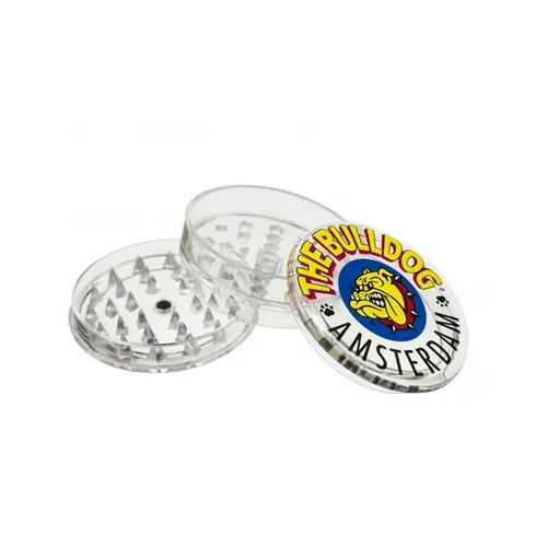 The Bulldog Amsterdam grinder plastica 2 parti 60 mm trasparente