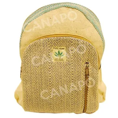 Pure Hemp BS-ZC26-05 zaino canapa beige 30x45x15 cm