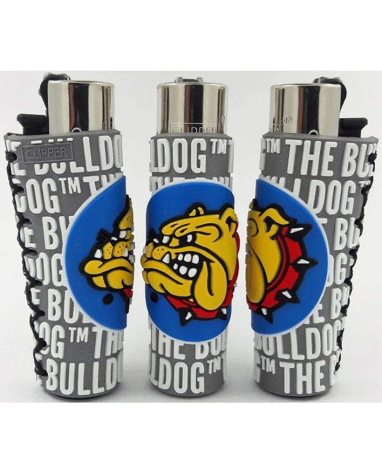 Clipper Large The Bulldog accendino cover gomma 1 pz