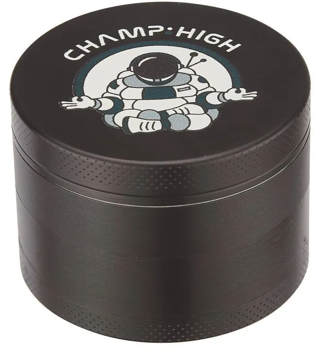 Champ High grinder metallo nero 4 parti 50 mm