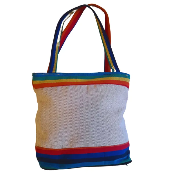Himalayan Rainbow borsa canapa arcobaleno 36x33 cm