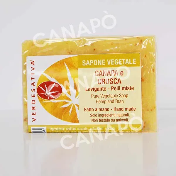 Verdesativa Saponetta Canapa e Crusca sapone bio levigante