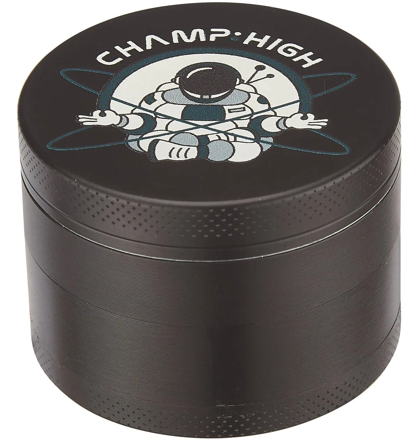 Champ High grinder metallo nero 4 parti 50 mm