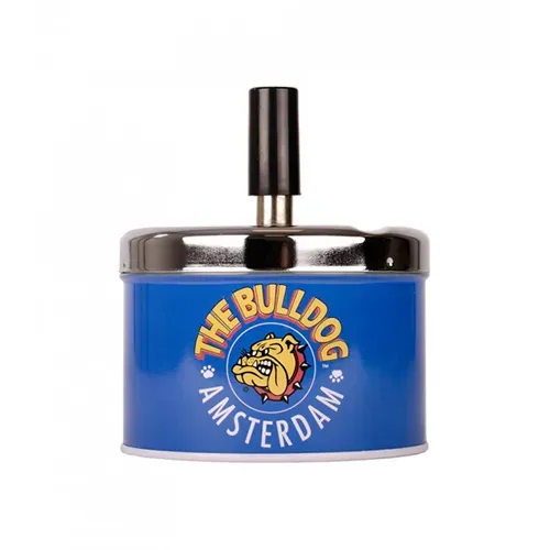 The Bulldog Spin Top posacenere alluminio blu logo