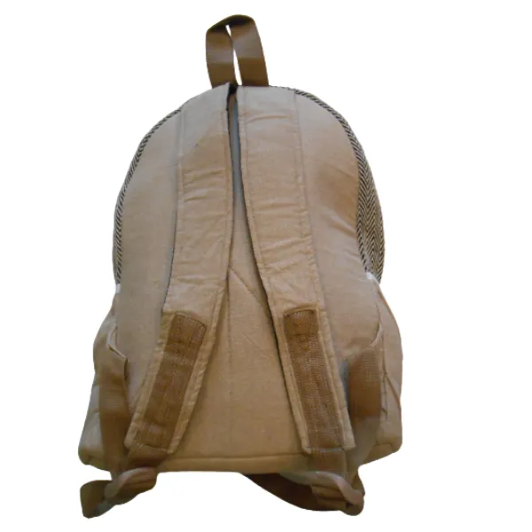 Himalayan zaino in canapa grande beige 43x31cm