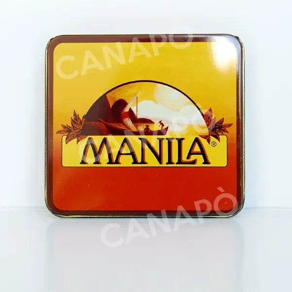 Manila portasigarette metallo vintage da 20 sigarette