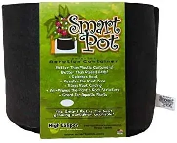 Smart Pot vaso in tessuto 15 litri nero
