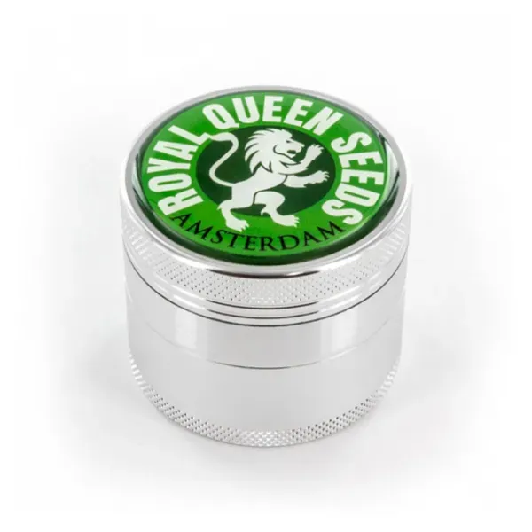 Royal Queen Seeds grinder metallo 4 parti 48 mm argento