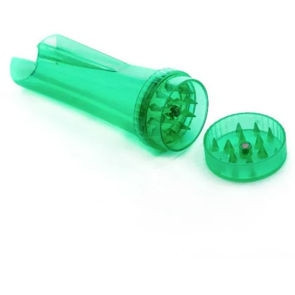Custodia per accendino con grinder 3 cm plastica trasparente