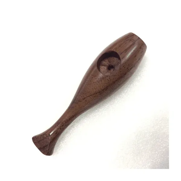 Pipa indiana Mini pipa in legno intagliata 8cm tascabile