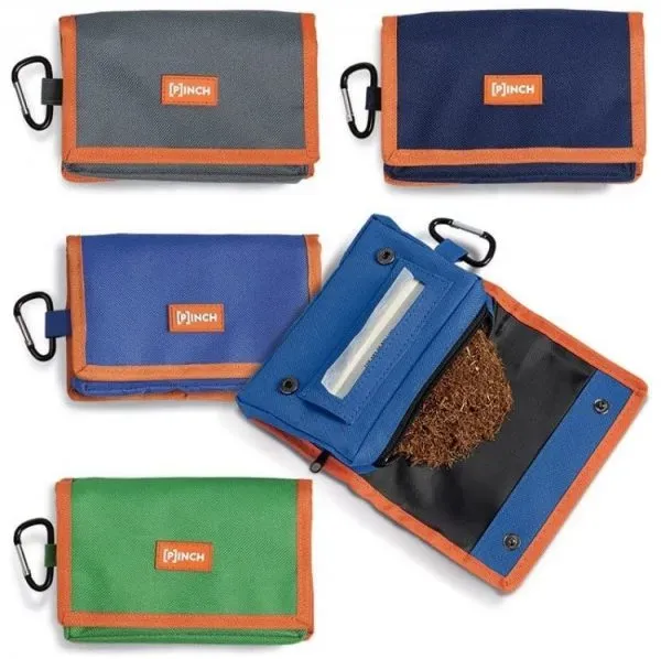 Pinch portatabacco tessuto canvas astuccio zip