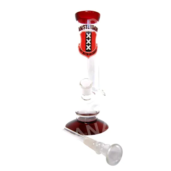 Amsterdam XXX Bong Dritto Vetro 21 cm Trasparente