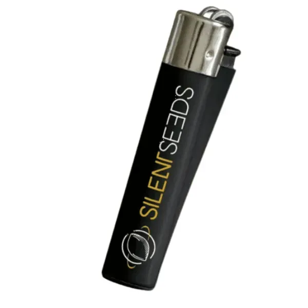 Clipper Silent Seeds Accendino Ricaricabile Nero