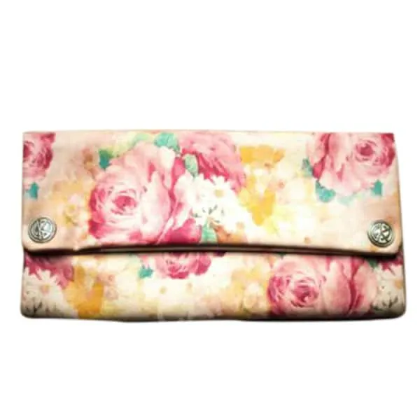 Kavatza Summer Flower portatabacco ecopelle rosa 40g