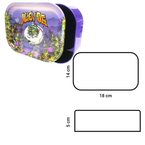 Best Buds Alien OG mistiera metallo small con box 14x18cm
