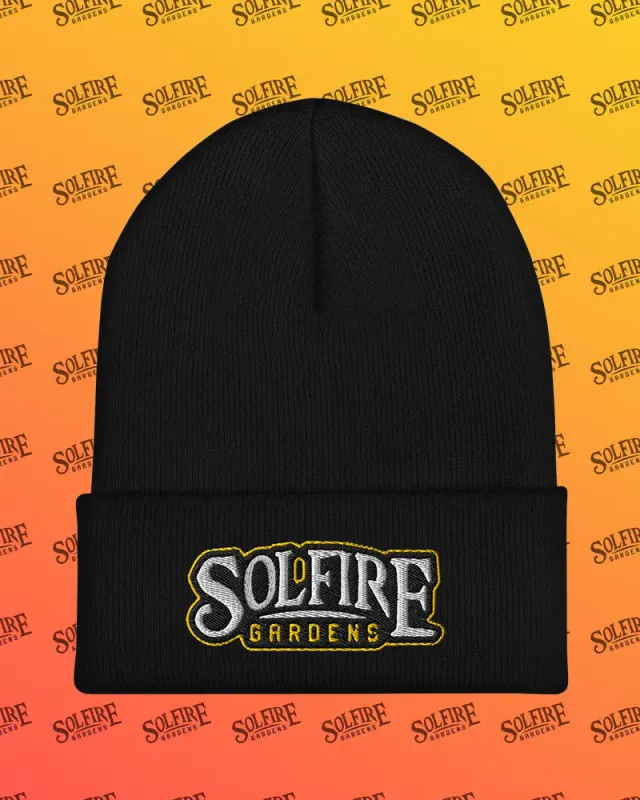 Solfire Gardens Cuffed Beanie berretto nero Black Legacy
