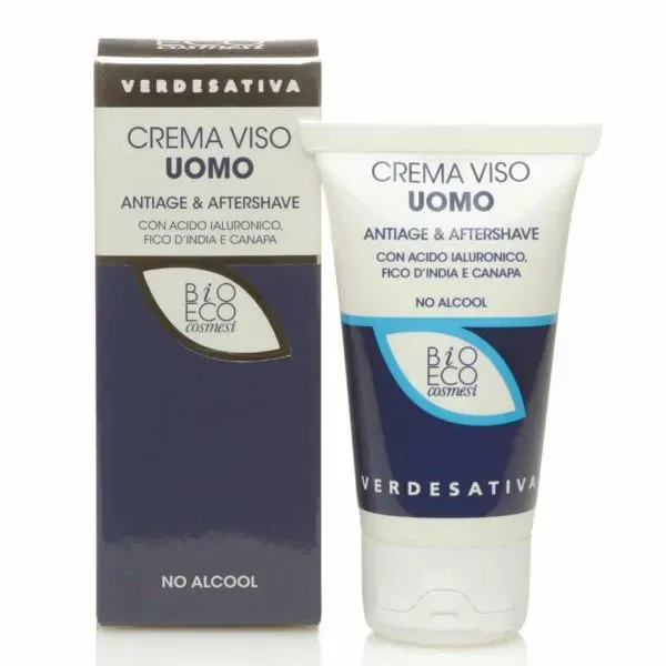 Verdesativa Antiage Aftershave Crema Viso Uomo 50ml naturale