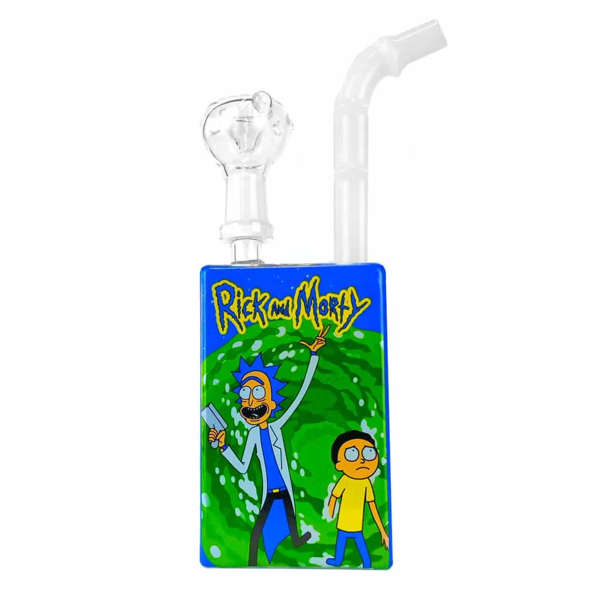 Canapo Juice Bong Rick Morty bong vetro 19 cm