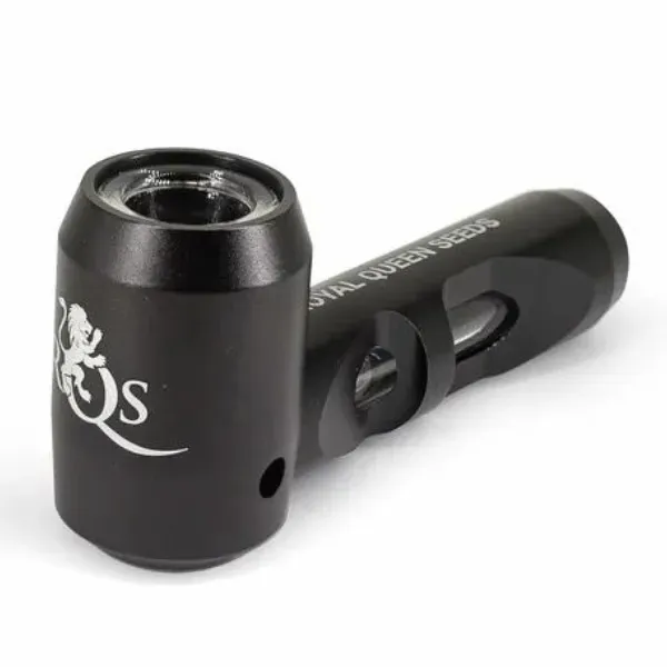 Royal Queen Seeds pipa in metallo vetro borosilicato portatile