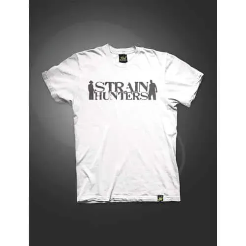 Strain Hunters T-Shirt Maglietta Bianca L Cotone