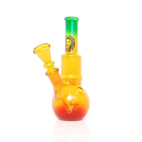 Canapo Rasta Lion Bong in Vetro 16cm con Braciere