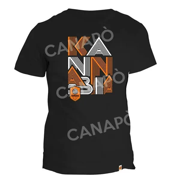 Kannabia t-shirt uomo nera L cotone edizione limitata